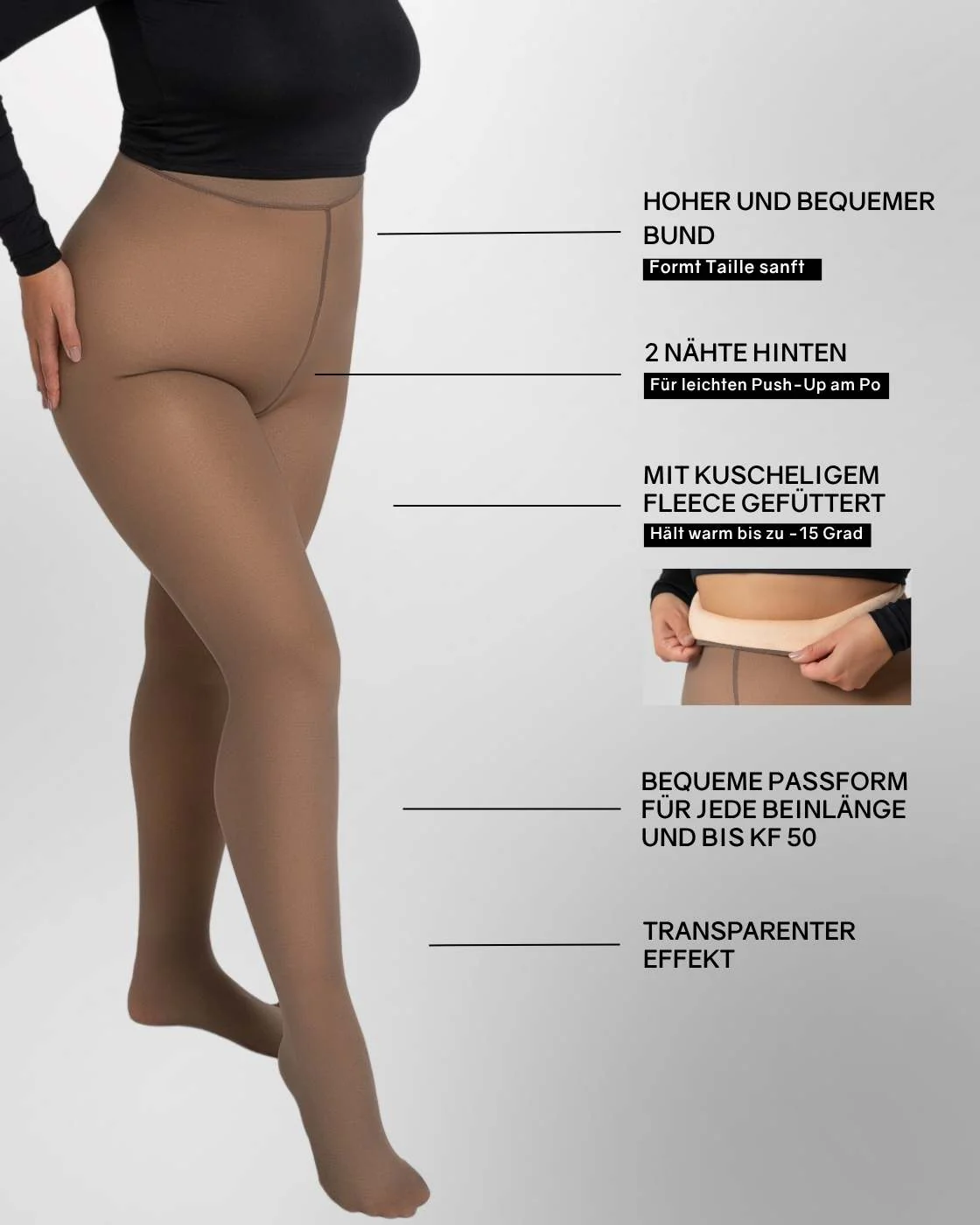 InvisiTights™ | gefütterte Strumpfhose - Image 19