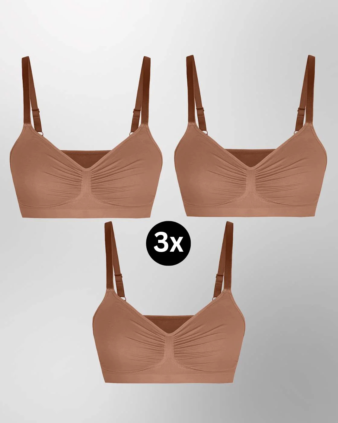 InvisiBra "Soft" 1.0 - Bügelloser BH zum Reinschlüpfen - 3er Set - Image 16
