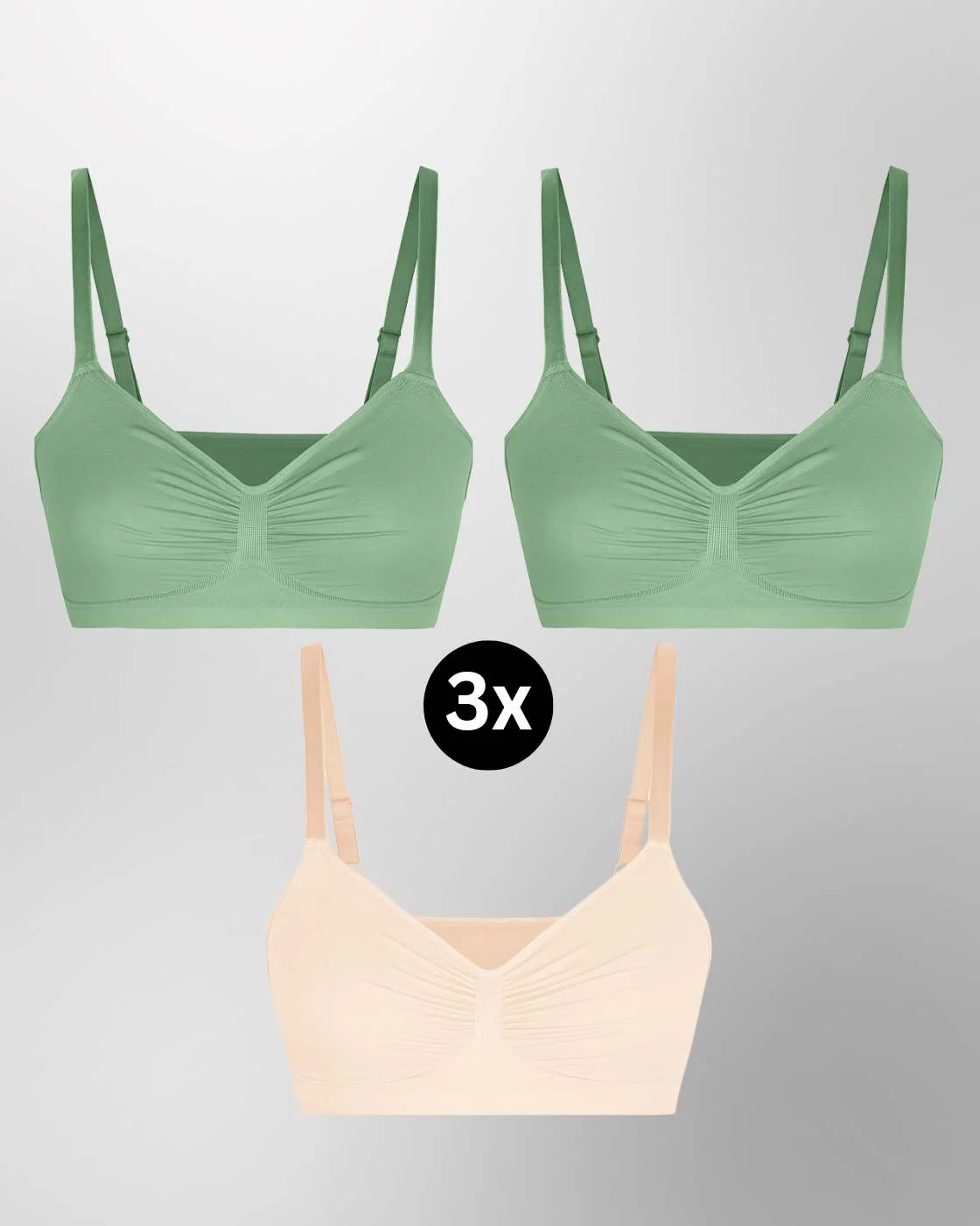 InvisiBra "Soft" 1.0 - Bügelloser BH zum Reinschlüpfen - 3er Set - Image 18