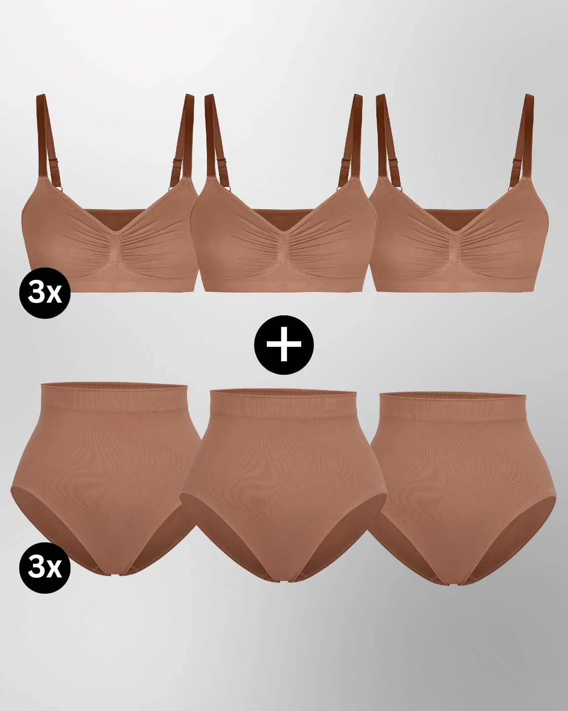 InvisiBra "Soft" 1.0 & InvisiBrief "Soft" - BH und Panty - 6er Set - Image 18
