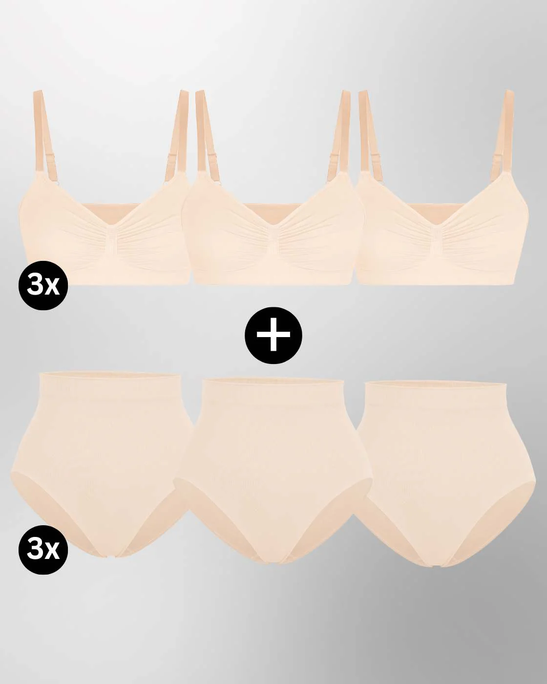 InvisiBra "Soft" 1.0 & InvisiBrief "Soft" - BH und Panty - 6er Set - Image 19