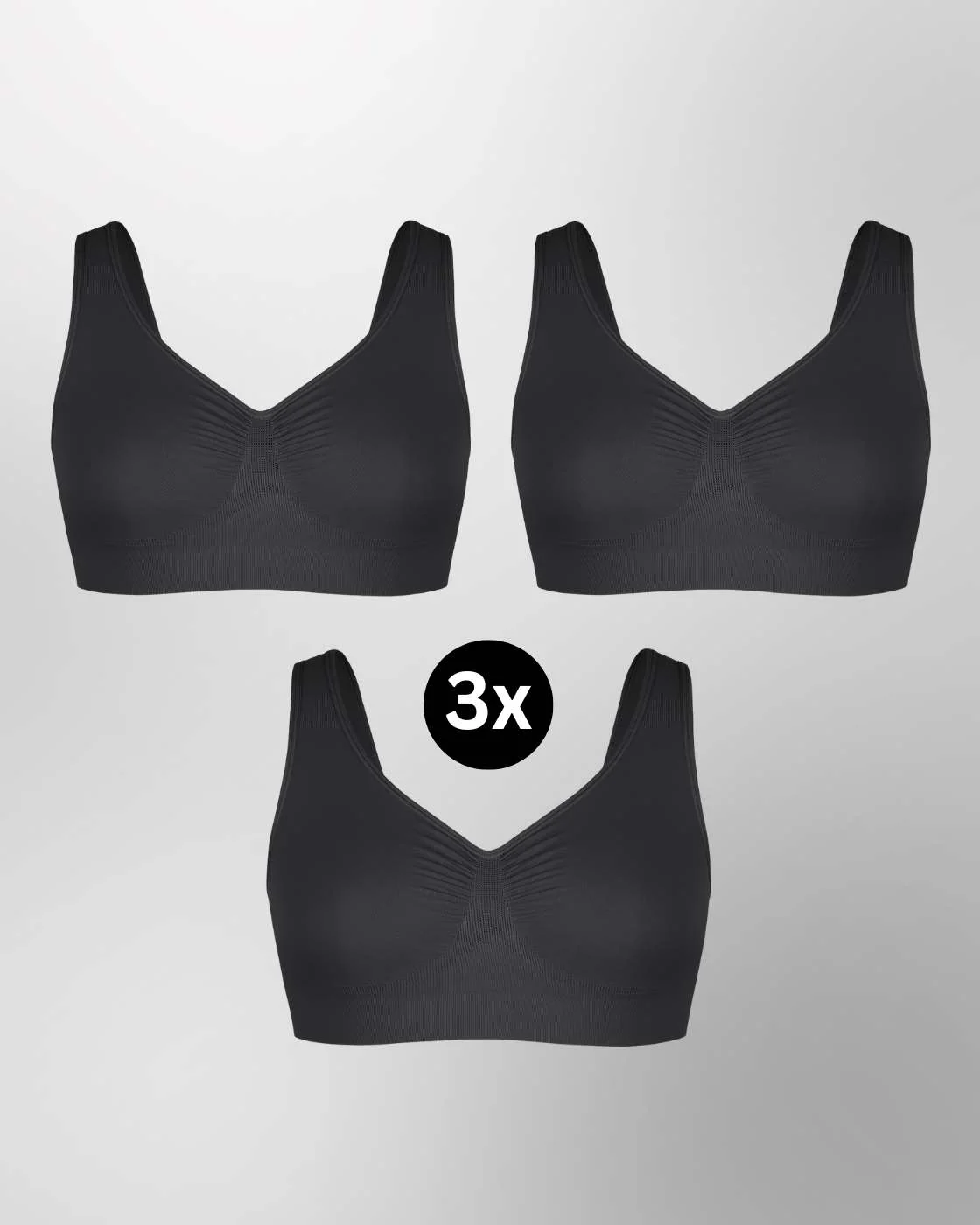 InvisiBra "Soft" 2.0 - Bügelloser BH mit breiten Komfort-Trägern - 3er Set - Image 14