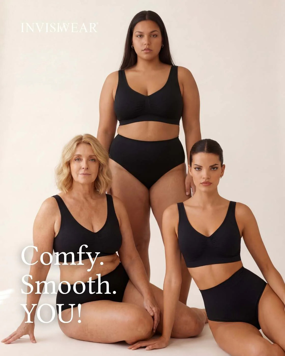 InvisiBra "Soft" 2.0 - Bügelloser BH mit breiten Komfort-Trägern - 3er Set - Image 15