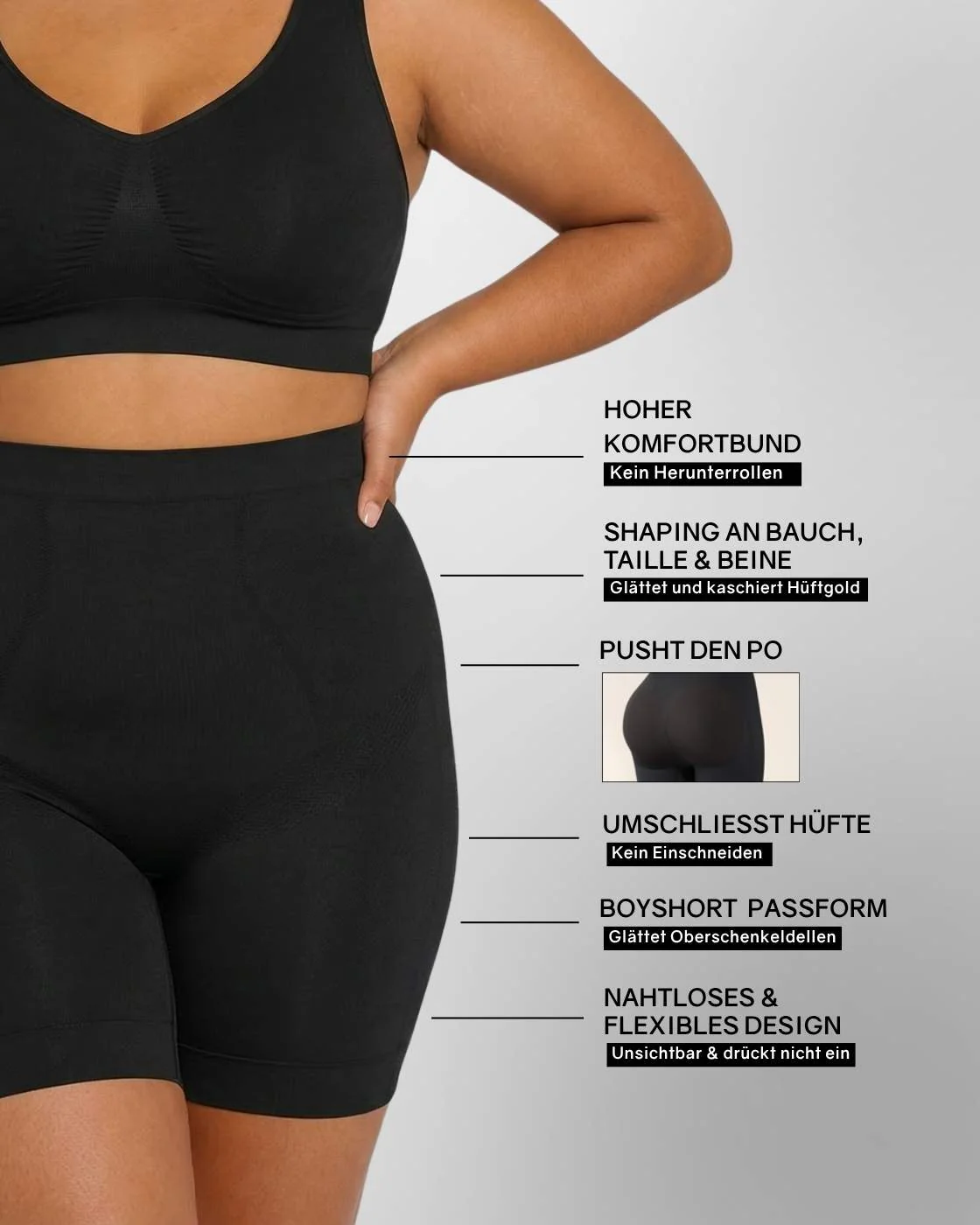 InvisiBra "Soft" 2.0 & Shaping Shorts "Soft" - BH und Shorts - 2er Set - Image 10