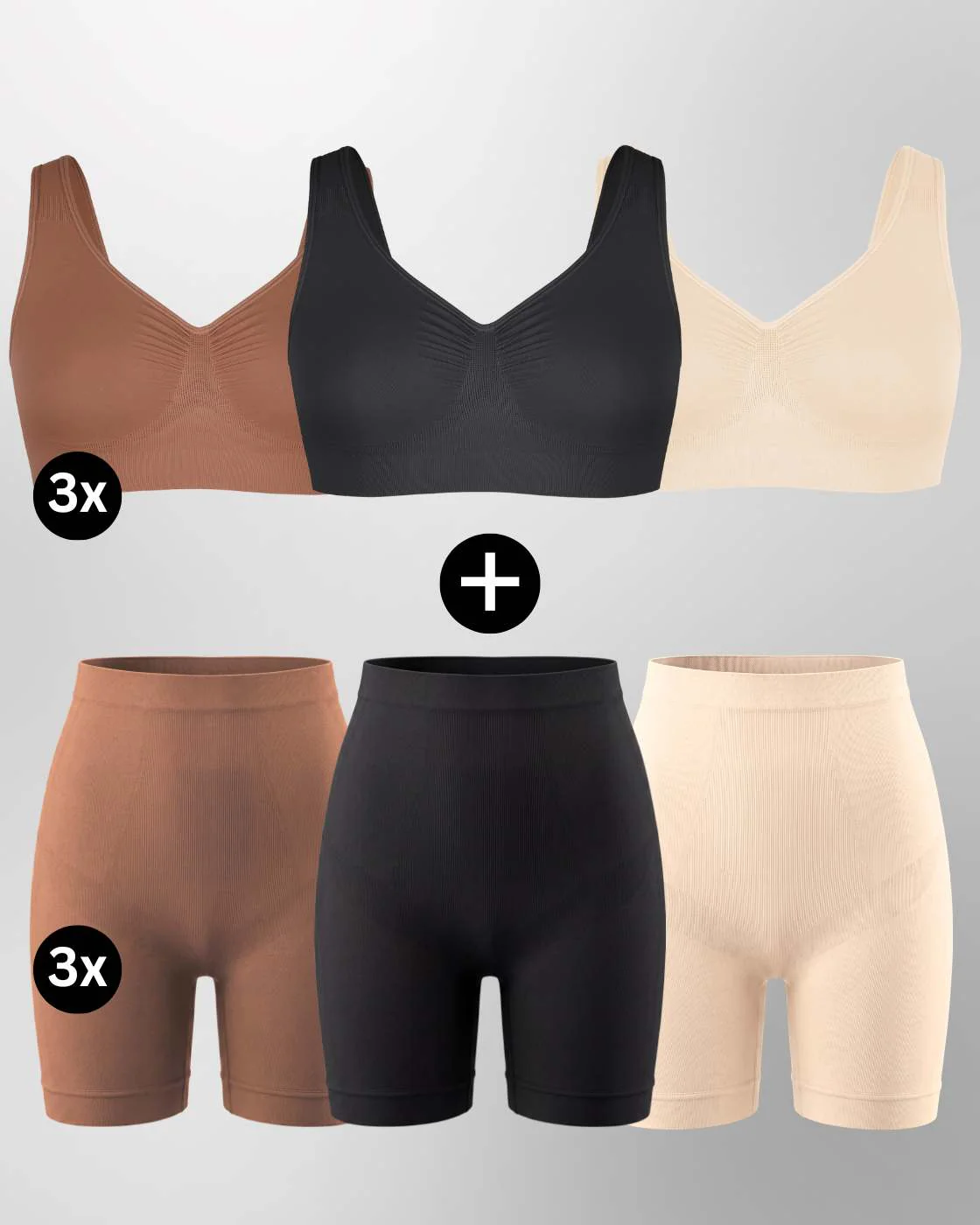 InvisiBra "Soft" 2.0 & Shaping Shorts "Soft" - BH und Shorts - 6er Set - Image 19