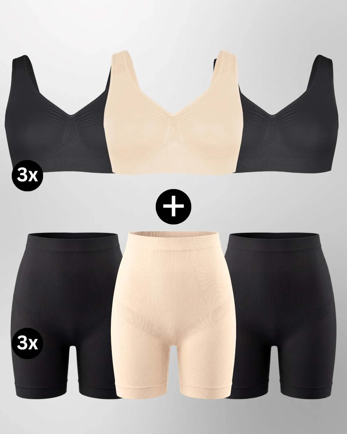 InvisiBra "Soft" 2.0 & Shaping Shorts "Soft" - BH und Shorts - 6er Set - Image 20