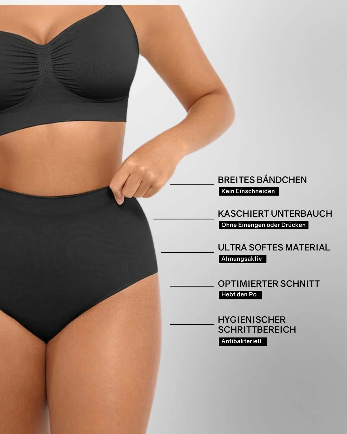 InvisiBrief "Soft" - Highwaist Panty - 3er Set - Image 10