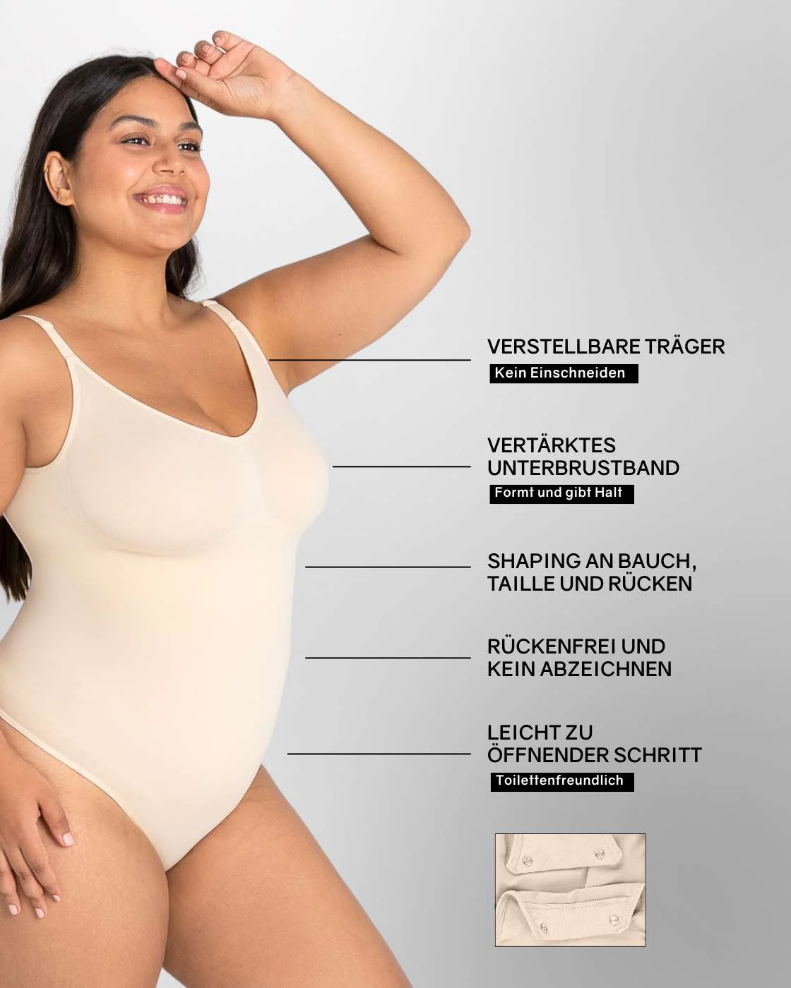 PREMIUM InvisiShape - Shaping Body Tanga rückenfrei - Image 19