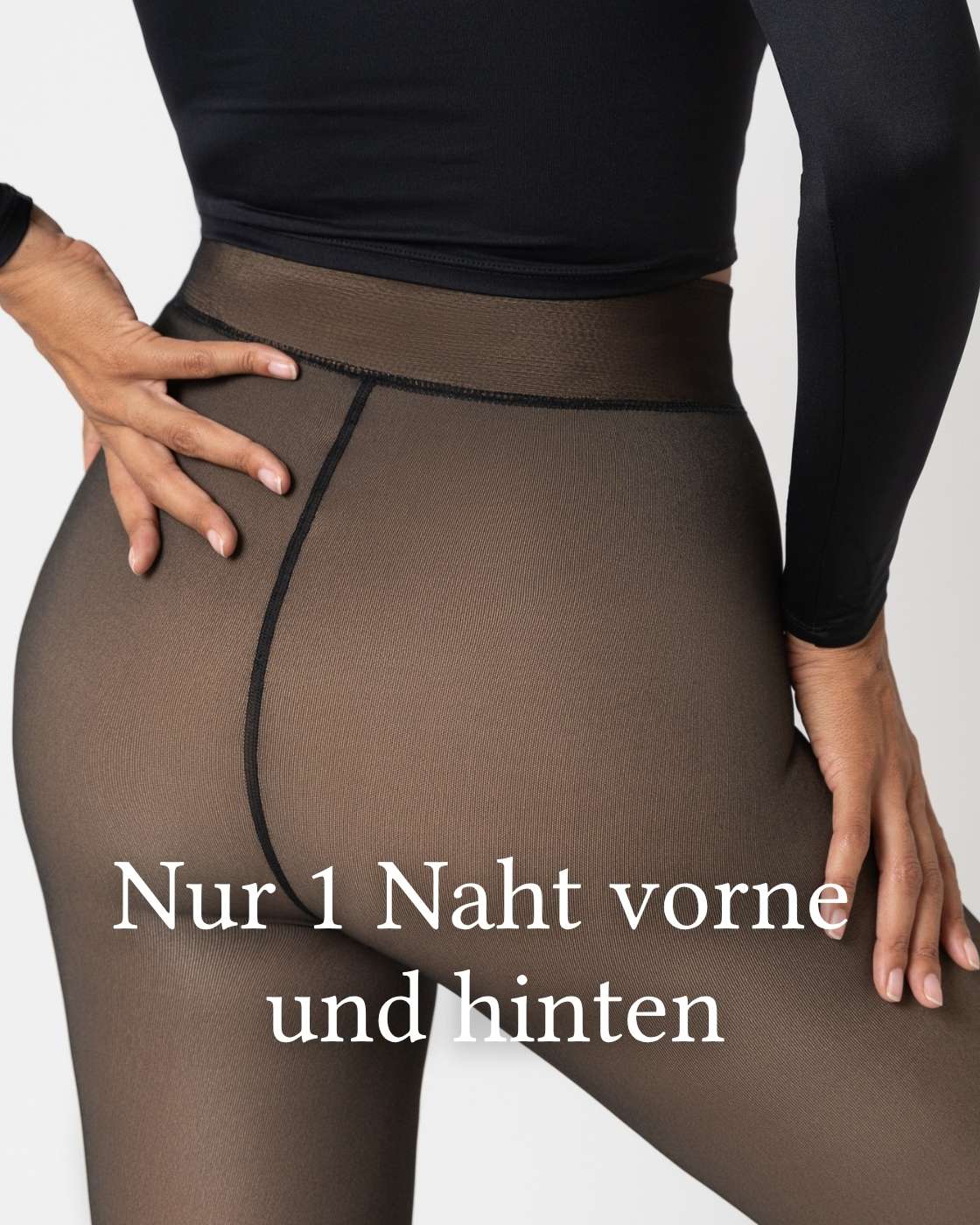 InvisiTights™ | gefütterte Strumpfhose mit einer Naht - Image 4