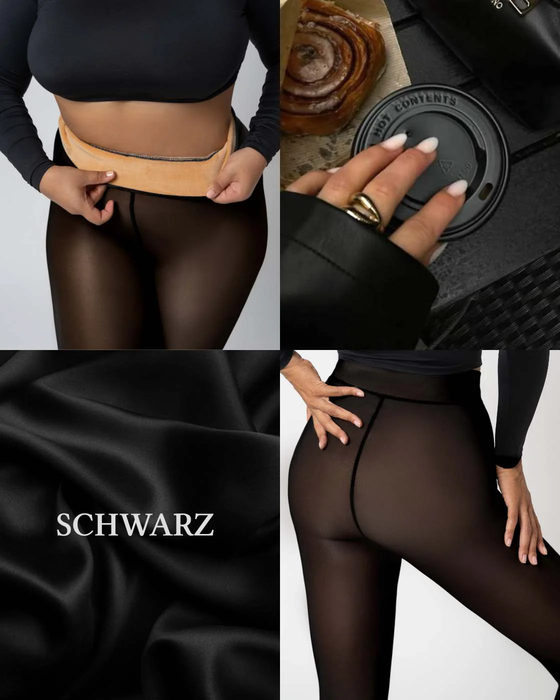InvisiTights™ | gefütterte Strumpfhose | mit gefüttertem Fuß - Image 15