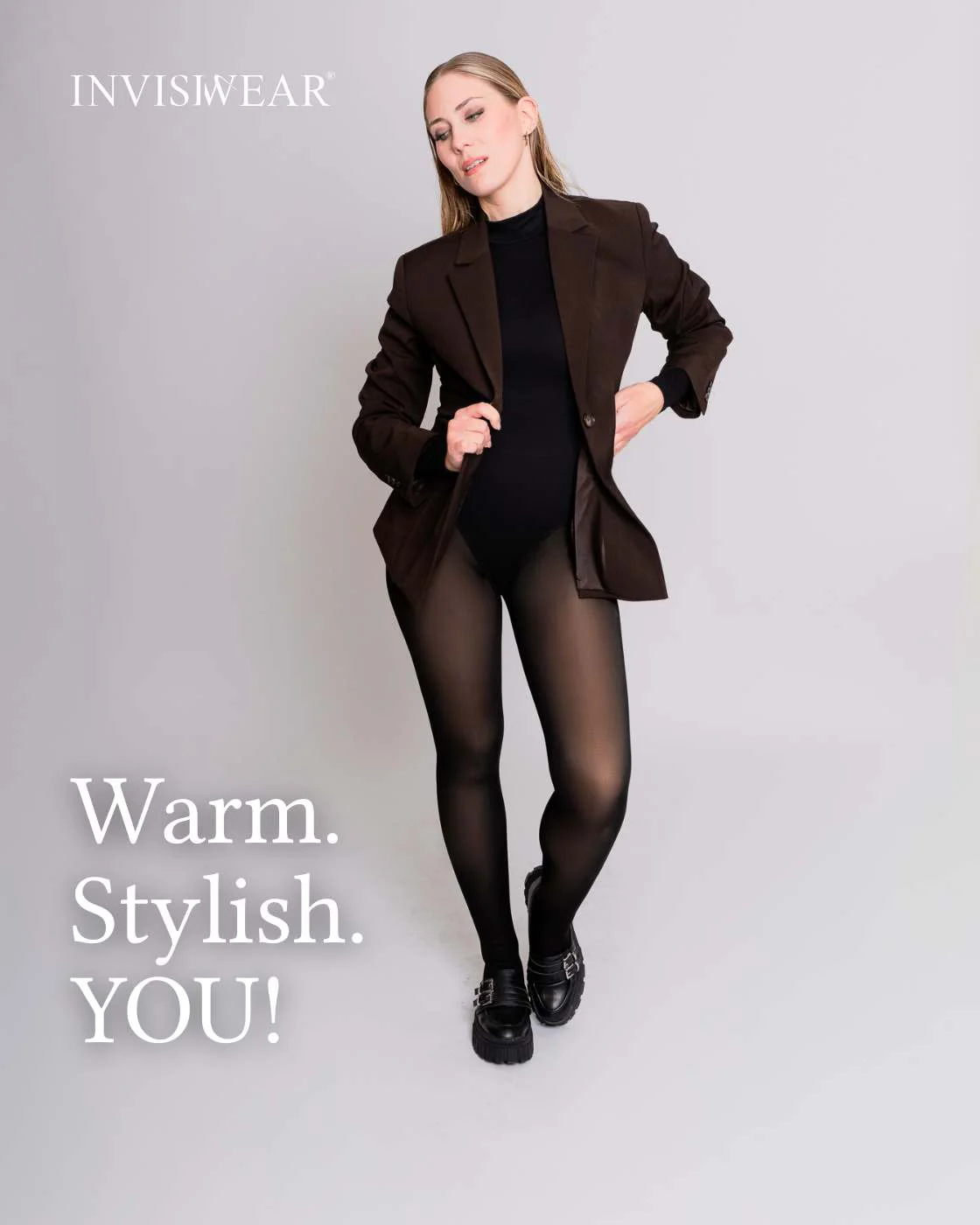 InvisiTights™ | gefütterte Strumpfhose | mit gefüttertem Fuß - Image 3