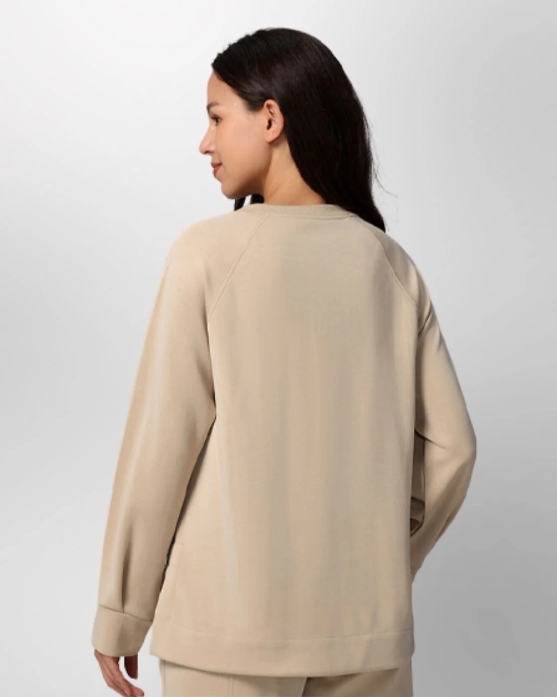 Loungewear - Langarmshirt mit High-Low-Schnitt - Image 27