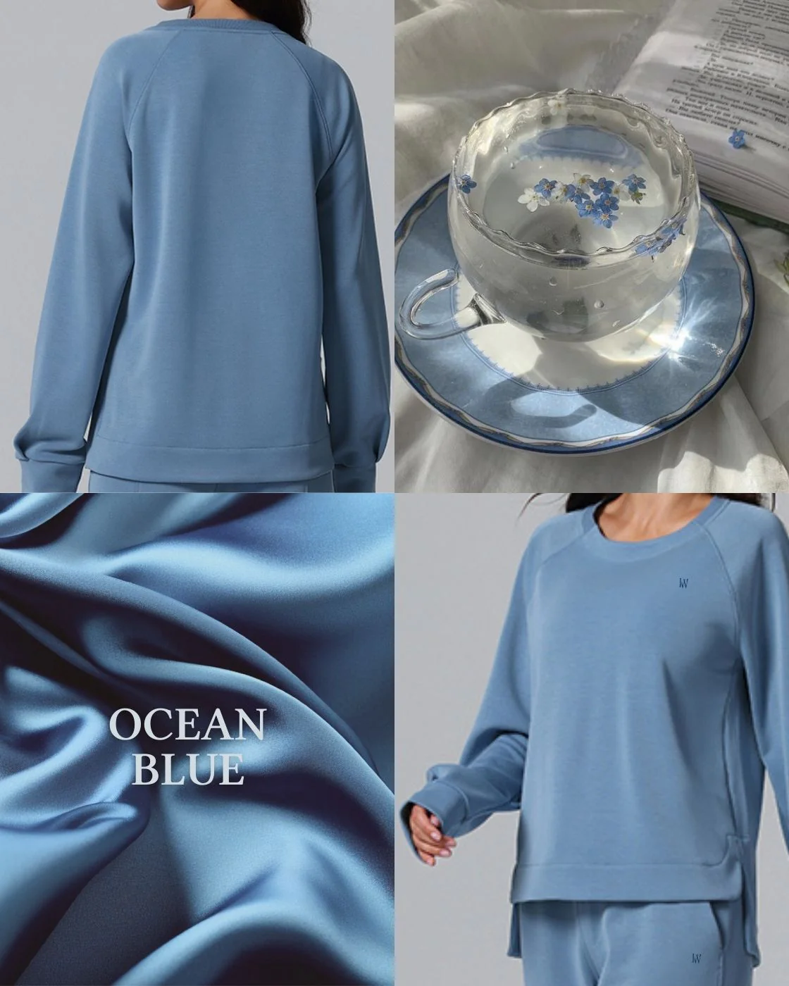 Loungewear - Langarmshirt mit High-Low-Schnitt - Image 7
