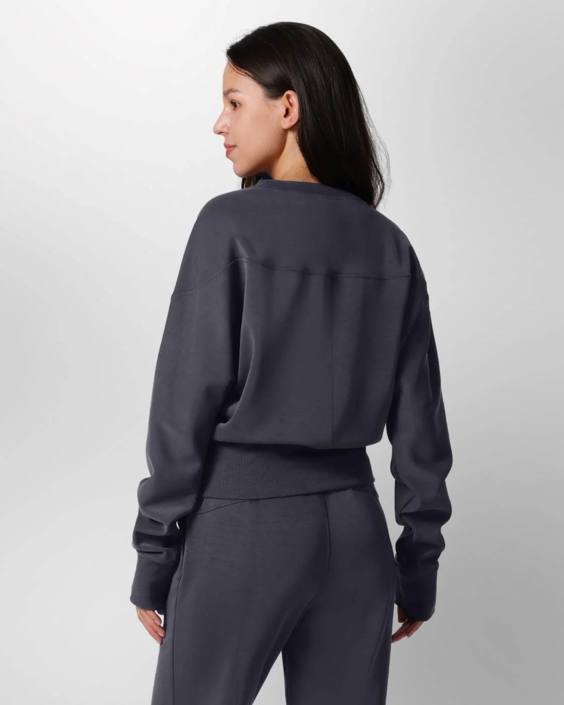 Loungewear - Langarmshirt mit Rippbündchen - Image 15