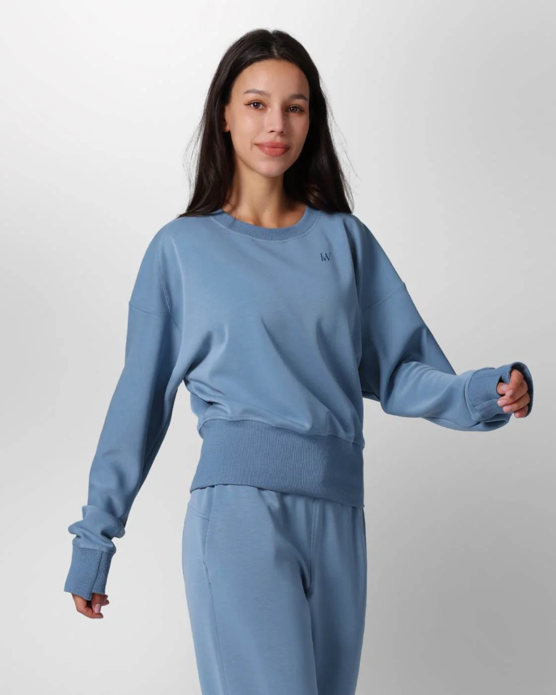 Loungewear - Langarmshirt mit Rippbündchen - Image 25