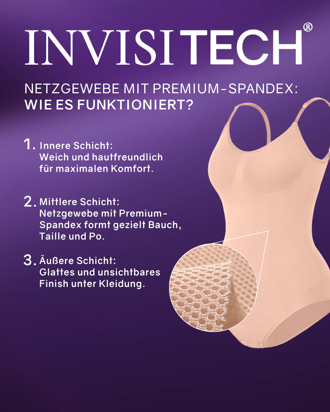 PREMIUM Body mit Panty und breiteren Trägern - Image 67