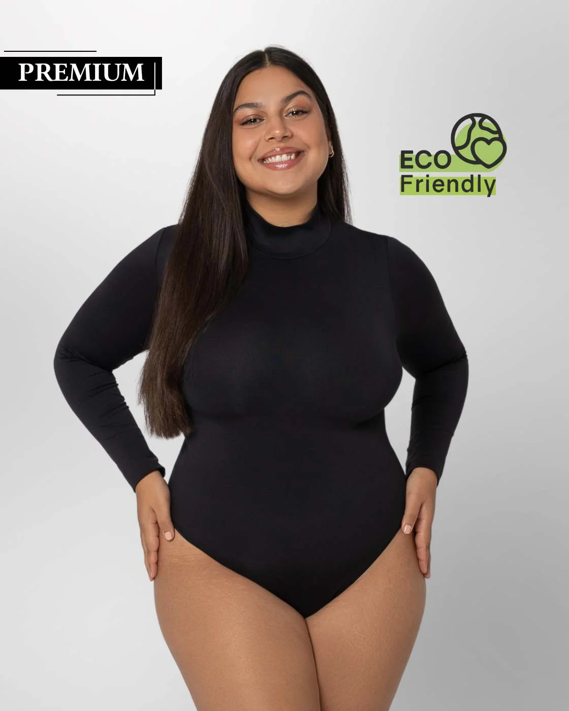 PREMIUM InvisiShape | Eco 🌱 Shaping Body mit langen Armen & Rollkragen - Image 16