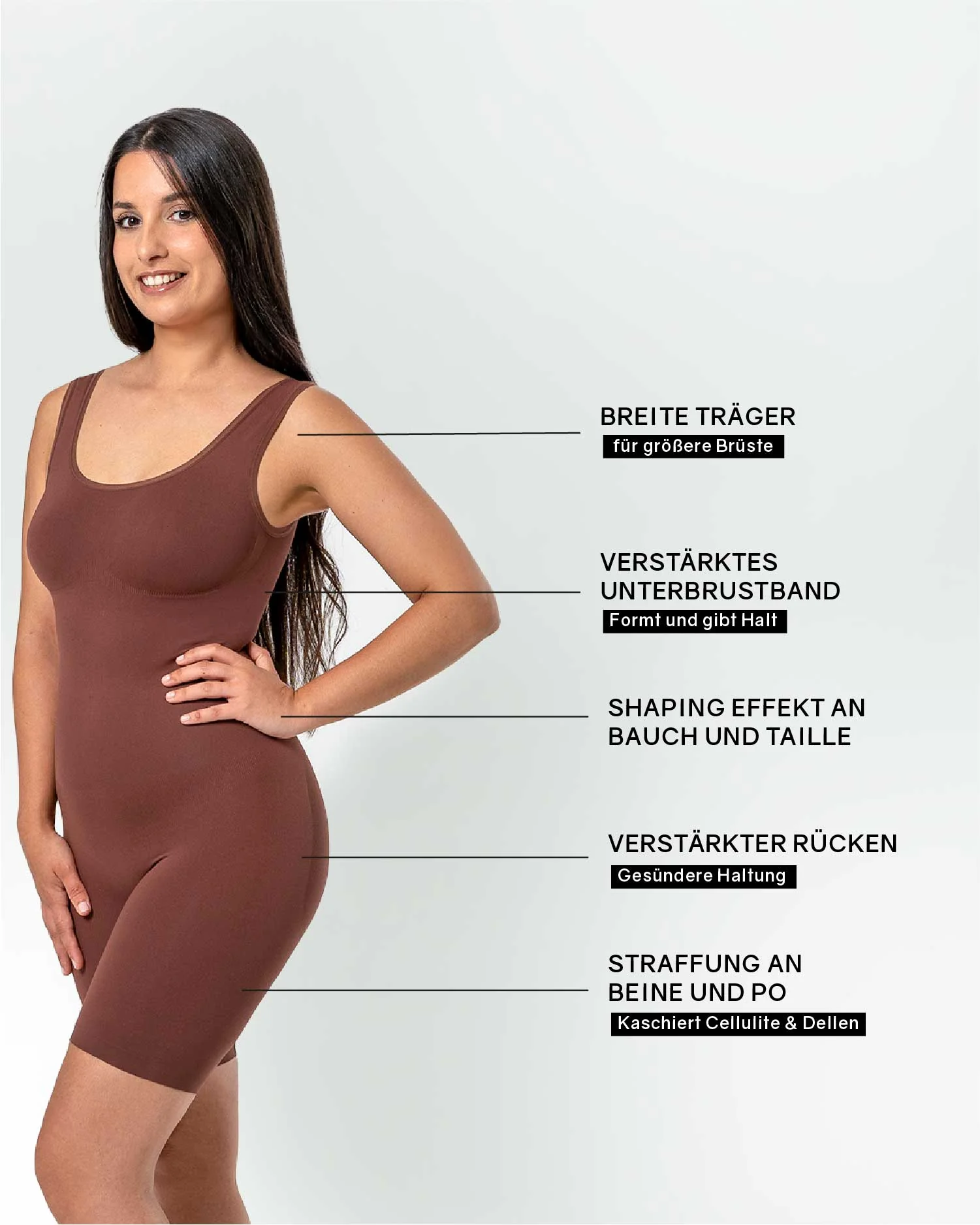 PREMIUM InvisiShape | Eco 🌱 Shaping Body mit Shorts hoher Rücken - Image 20