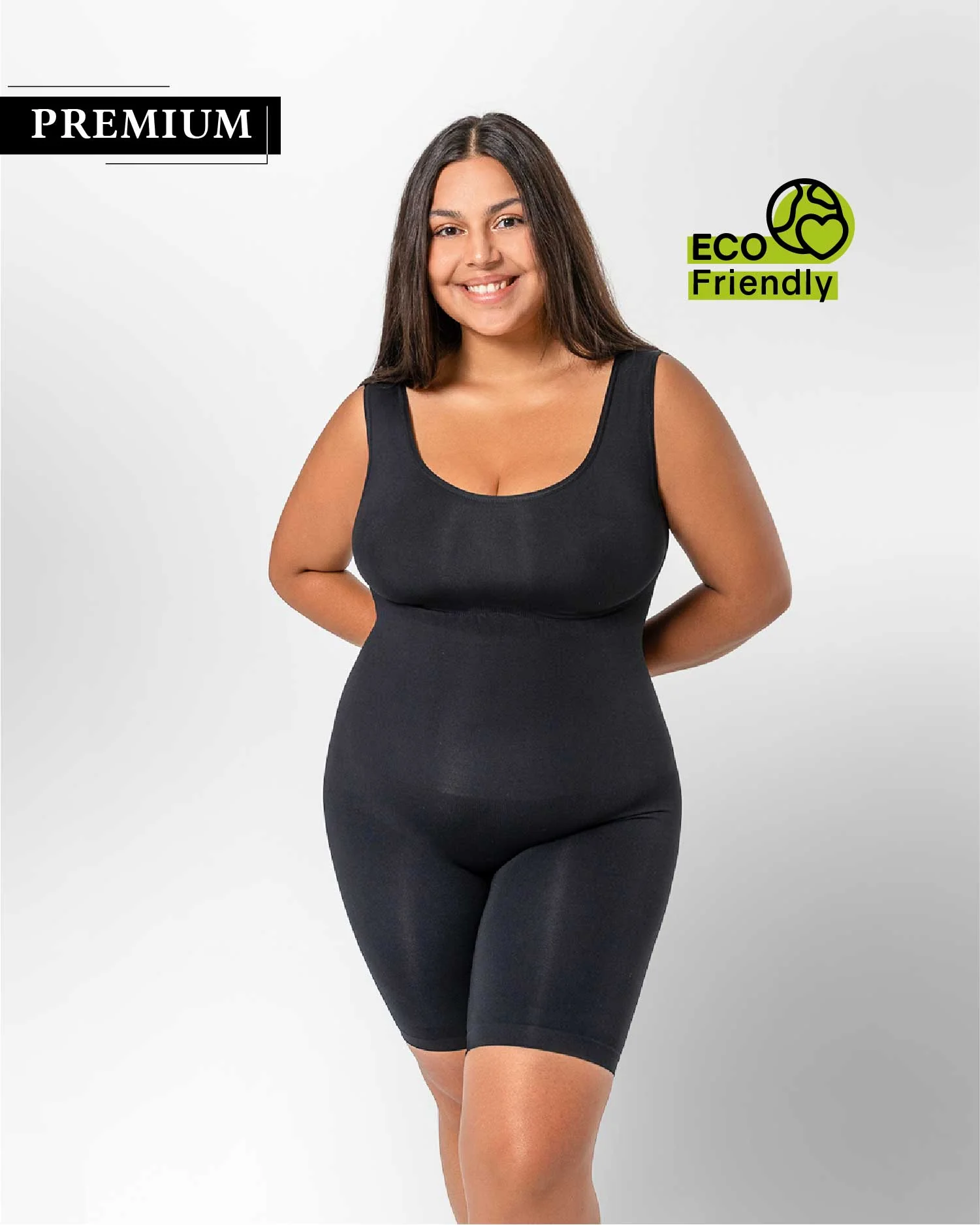 PREMIUM InvisiShape | Eco 🌱 Shaping Body mit Shorts hoher Rücken - Image 29