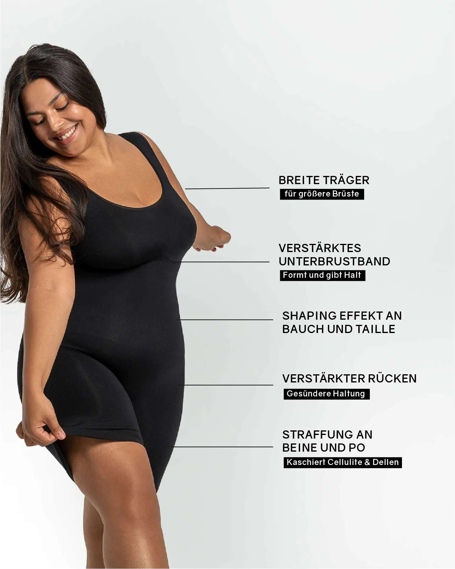 PREMIUM InvisiShape | Eco 🌱 Shaping Body mit Shorts hoher Rücken - Image 34