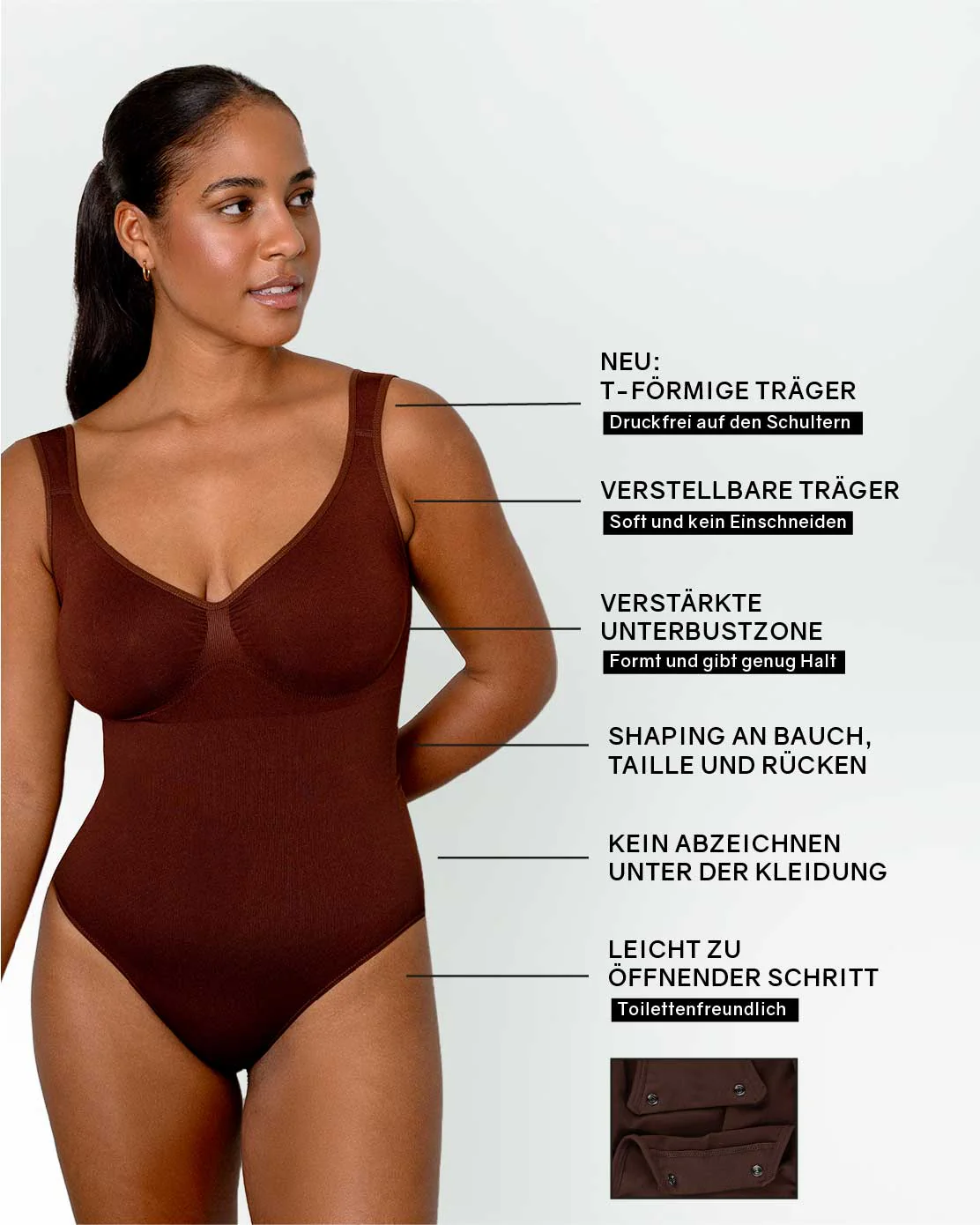 PREMIUM InvisiShape - Shaping Body Panty mit extra breiten Trägern - Image 34