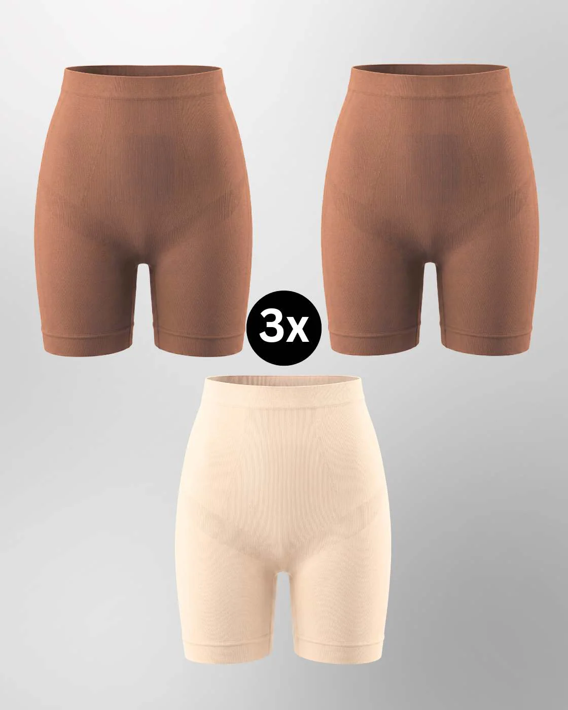 PREMIUM InvisiShape - Shaping Shorts "Soft" - 3er Set - Image 21