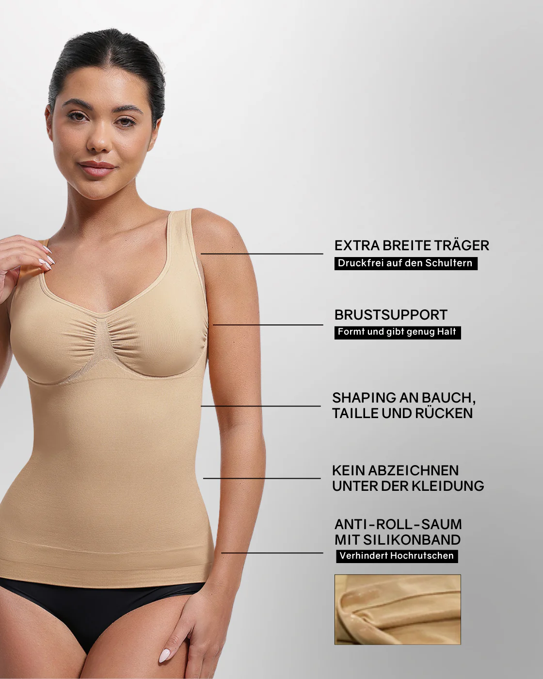 PREMIUM InvisiShape - Shaping Top mit breiten Trägern - Image 48