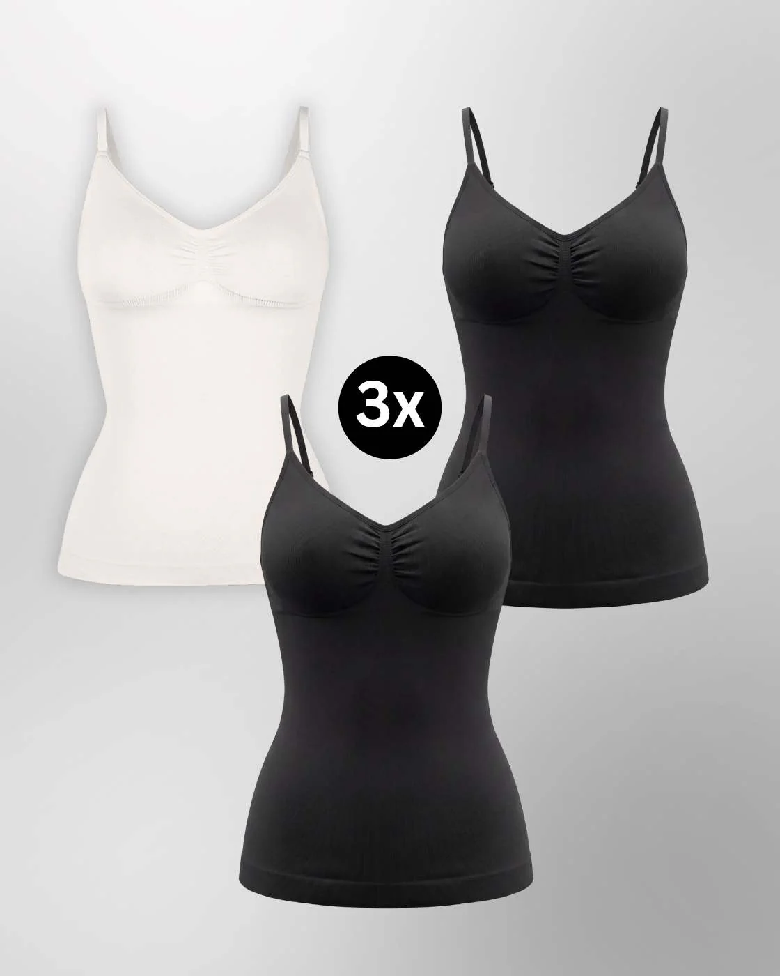 PREMIUM InvisiShape - Top mit verstellbaren Trägern - 3er Set - Image 17