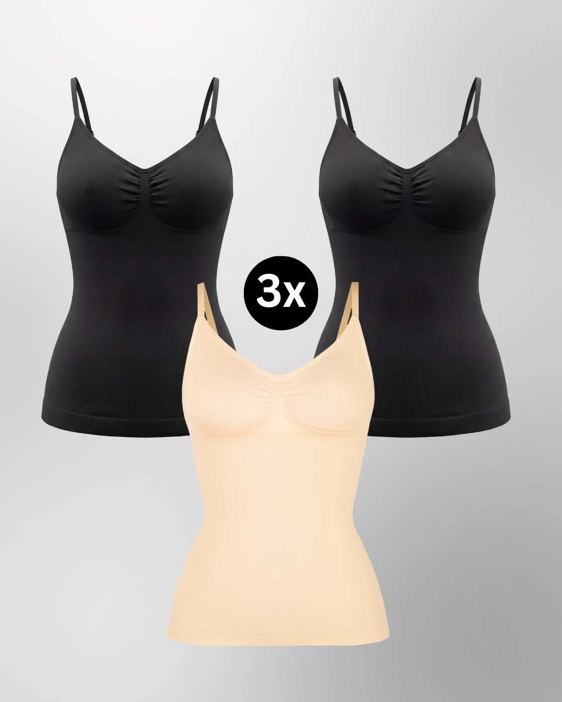 PREMIUM InvisiShape - Top mit verstellbaren Trägern - 3er Set - Image 18