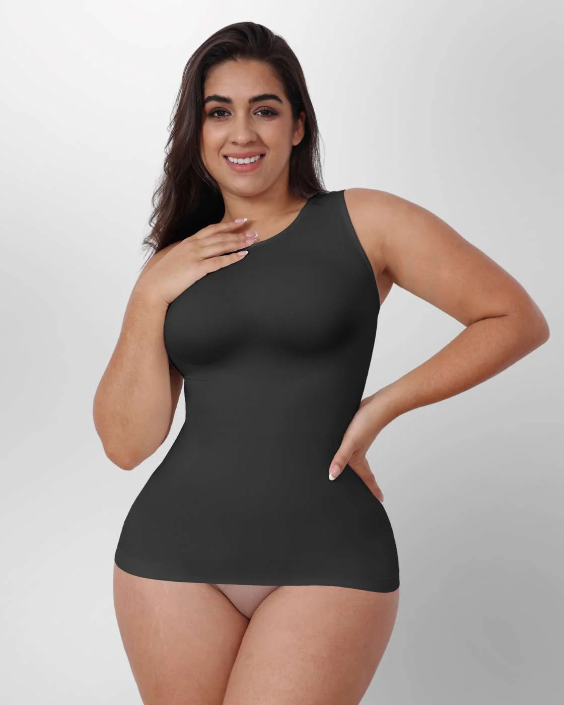 Shaping Top mit breiten Trägern hochgeschlossen - Image 27